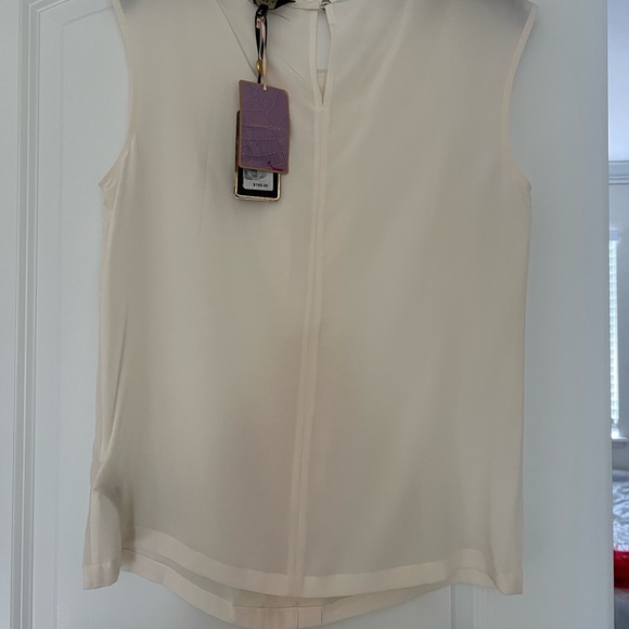Ted Baker Cream Sleeveless Blouse - Picture 4 of 7